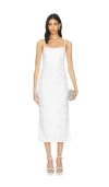 Likely Leala Sequined Midi Dress In 白色