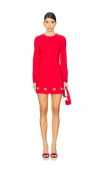 Likely Leva Long Sleeve Cocktail Dress In Red