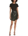 Likely Liana Mixed Media Minidress In Black