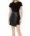 Likely Liana Mixed Media Minidress In Black
