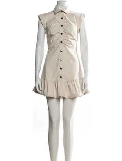 Pre-owned Likely Mini Dress In Neutrals