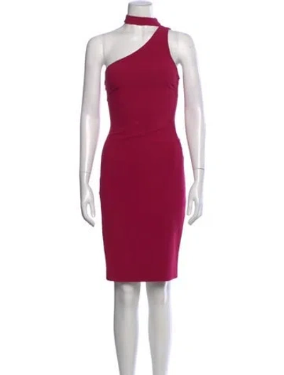 Pre-owned Likely Mock Neck Knee-length Dress In Purple