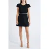 Likely Morely Tweed Minidress In Black