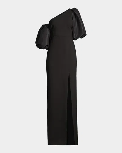 Likely Natasha One-shoulder Gown In Black