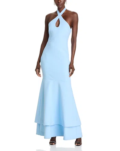 Likely Nia Halter Gown In Blue Bell