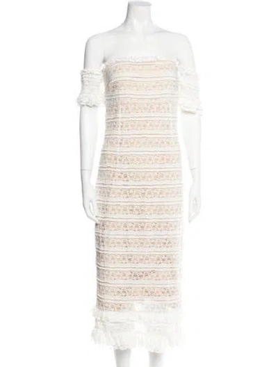 Pre-owned Likely Nylon Long Dress In White