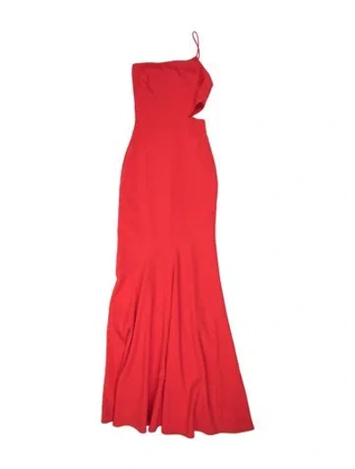 Pre-owned Likely Off-the-shoulder Long Dress In Red