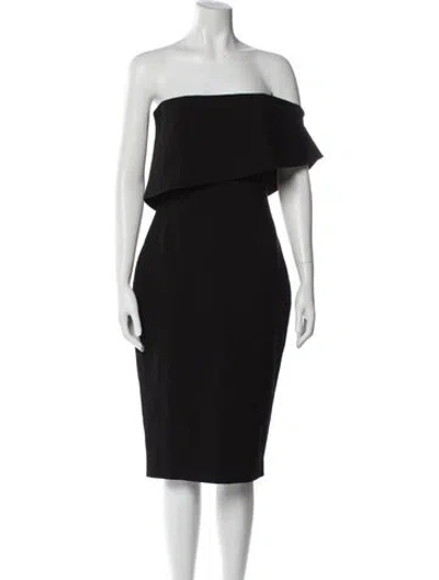 Pre-owned Likely Off-the-shoulder Mini Dress In Black