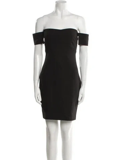 Pre-owned Likely Off-the-shoulder Mini Dress W/ Tags In Black