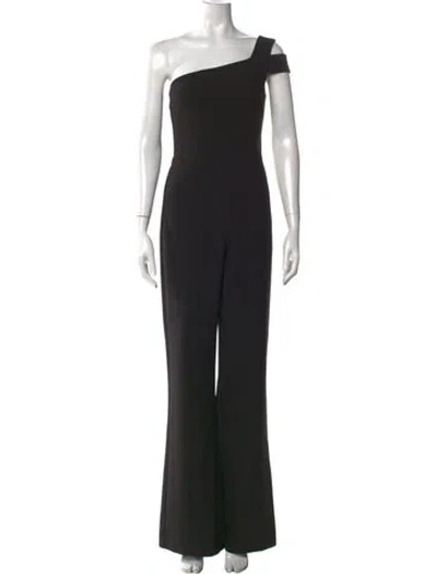 Pre-owned Likely One-shoulder Jumpsuit In Black