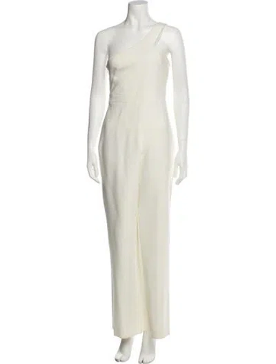 Pre-owned Likely One-shoulder Jumpsuit In Neutral
