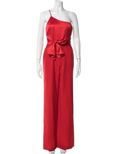 Pre-owned Likely One-shoulder Jumpsuit W/ Tags In Red