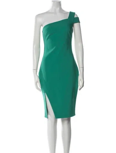 Pre-owned Likely One-shoulder Knee-length Dress W/ Tags In Green