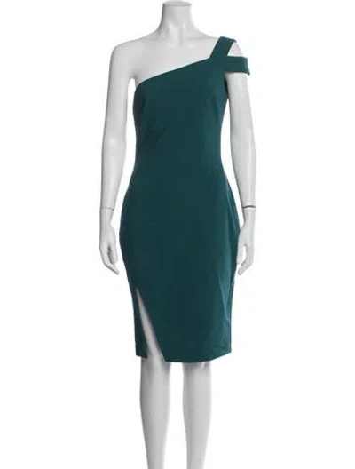 Pre-owned Likely One-shoulder Knee-length Dress W/ Tags In Green