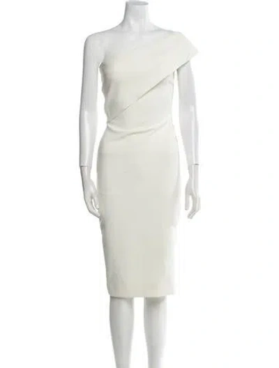 Pre-owned Likely One-shoulder Knee-length Dress W/ Tags In White