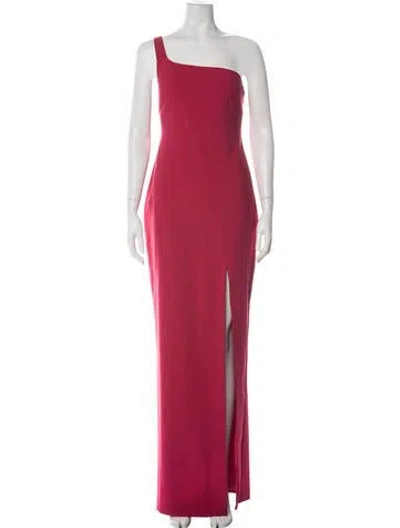 Pre-owned Likely One-shoulder Long Dress In Pink