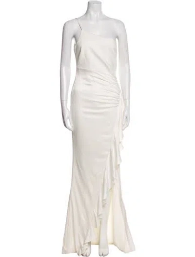 Pre-owned Likely One-shoulder Long Dress W/ Tags In Neutral