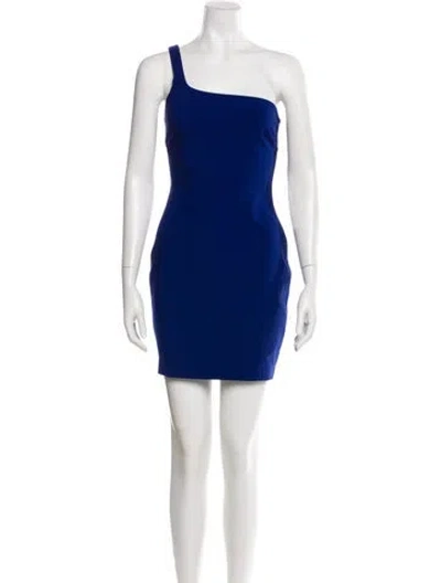 Pre-owned Likely One-shoulder Mini Dress W/ Tags In Blue