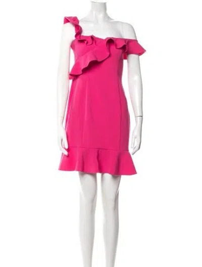 Pre-owned Likely One-shoulder Mini Dress W/ Tags In Pink