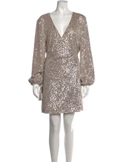Pre-owned Likely Patterned Mini Dress W/ Tags In Grey/neutrals