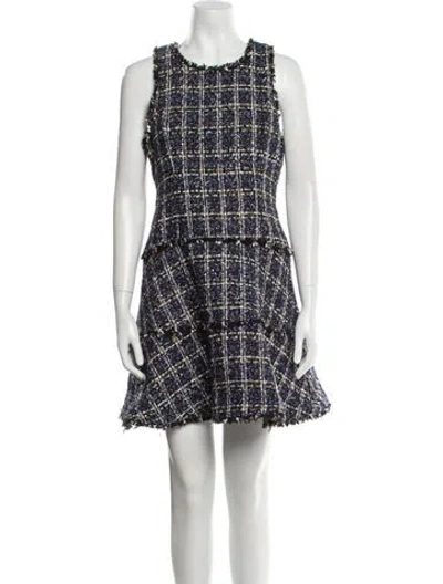 Pre-owned Likely Plaid Print Mini Dress
