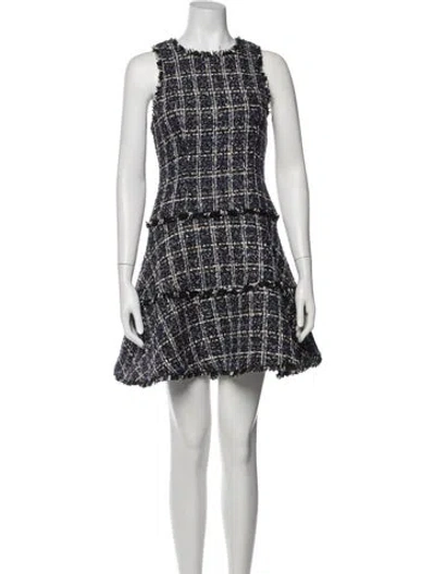 Pre-owned Likely Plaid Print Mini Dress