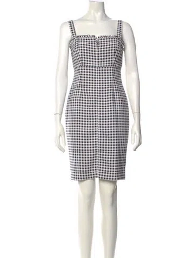 Pre-owned Likely Plaid Print Mini Dress In Multi