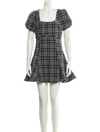 Pre-owned Likely Plaid Print Mini Dress In Multi