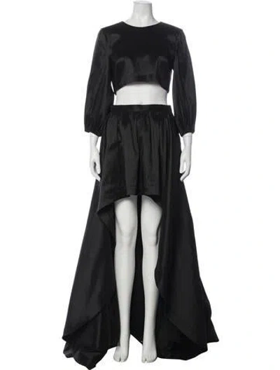 Pre-owned Likely Pleated Accents Skirt Set In Blue