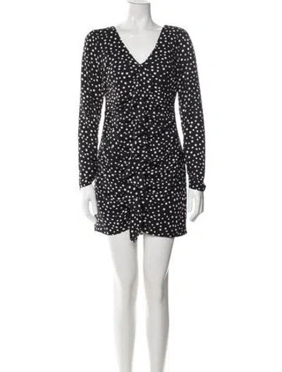 Pre-owned Likely Polka Dot Print Mini Dress W/ Tags In Black
