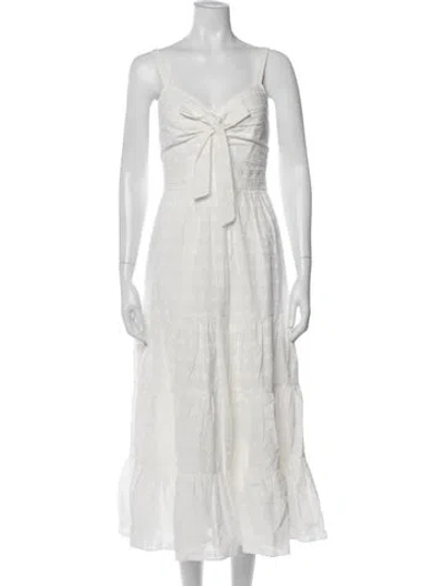 Pre-owned Likely Printed Midi Length Dress W/ Tags In Gray