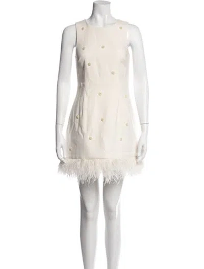 Pre-owned Likely Printed Mini Dress In Neutrals