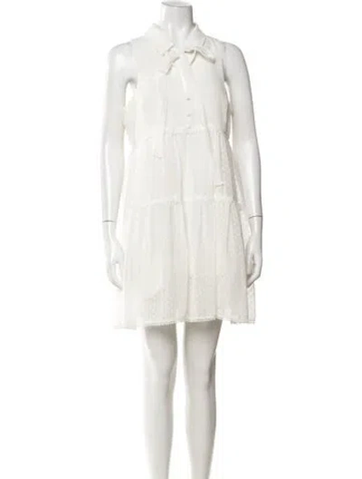 Pre-owned Likely Printed Mini Dress In Neutrals/white