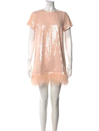 Pre-owned Likely Printed Mini Dress In Pink