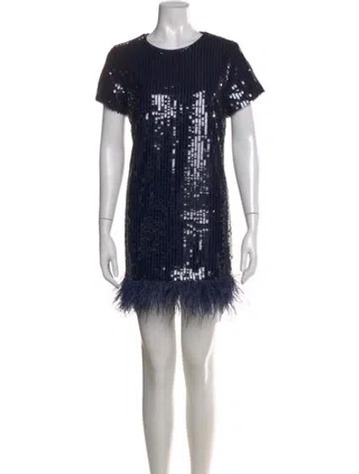 Pre-owned Likely Printed Mini Dress W/ Tags In Black