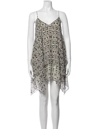 Pre-owned Likely Printed Mini Dress W/ Tags In Neutrals