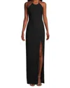 Likely Richie Braided Back Gown In Black In Black