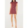 Likely Riello Fringe Tweed Minidress In Multi