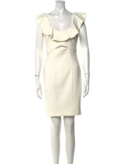 Pre-owned Likely Scoop Neck Knee-length Dress In Neutrals
