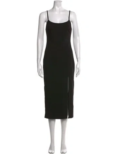 Pre-owned Likely Scoop Neck Midi Length Dress W/ Tags In Black