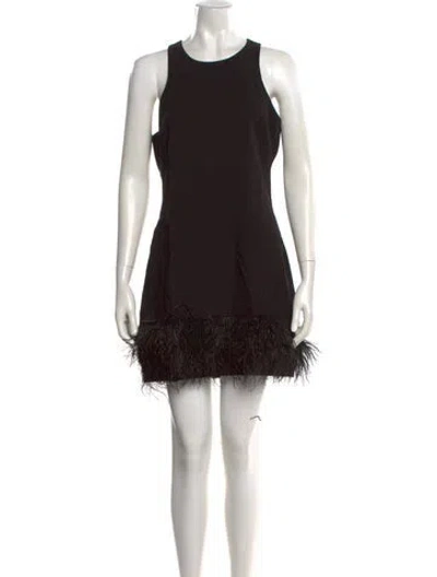 Pre-owned Likely Scoop Neck Mini Dress In Black