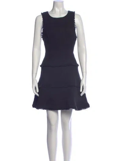 Pre-owned Likely Scoop Neck Mini Dress In Blue