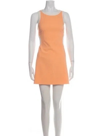 Pre-owned Likely Scoop Neck Mini Dress In Orange