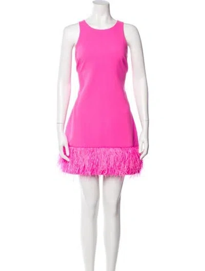 Pre-owned Likely Scoop Neck Mini Dress In Pink