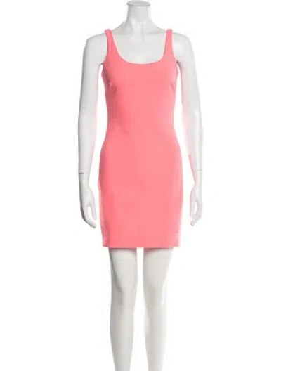 Pre-owned Likely Scoop Neck Mini Dress In Pink