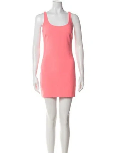 Pre-owned Likely Scoop Neck Mini Dress In Pink