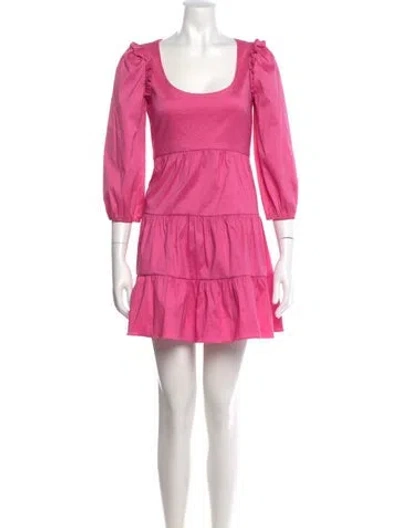Pre-owned Likely Scoop Neck Mini Dress W/ Tags In Pink