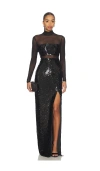 Likely Sequin Andie Gown In Black
