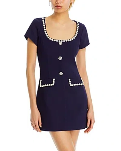 Likely Sergio Embellished Trim Dress In Navy