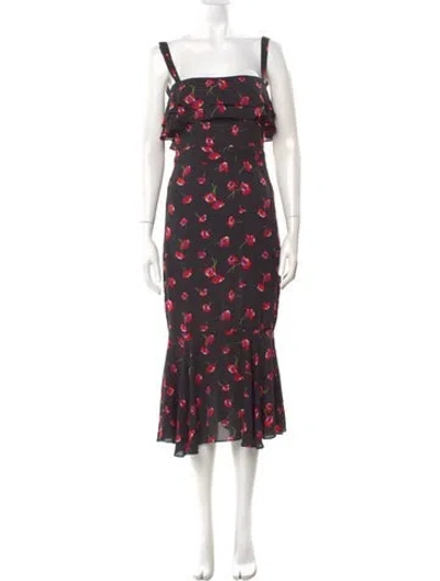 Pre-owned Likely Silk Long Dress In Black